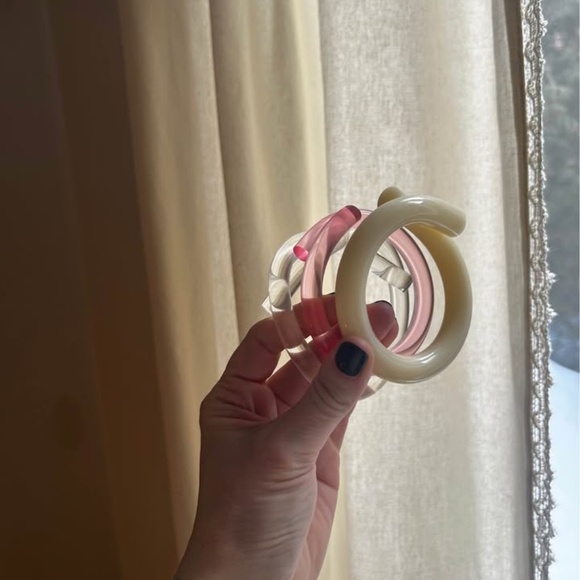 Corey Moranis Lucite Bracelets x 3 - Picture 3 of 4